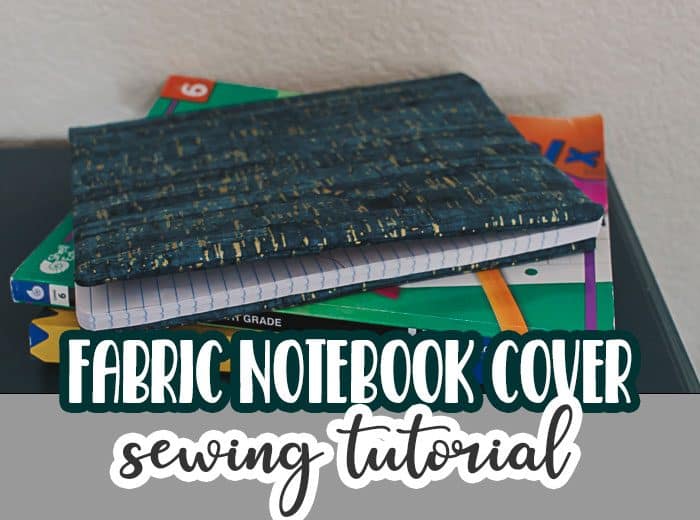 Learn how to sew a notebook cover to get ready for back to school. Fabric notebook covers are easy to sew and so fun for your school notebooks all year long. Protect and cover your school notebooks with this sewing tutorial.