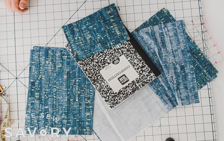 fabric for covering a notebook