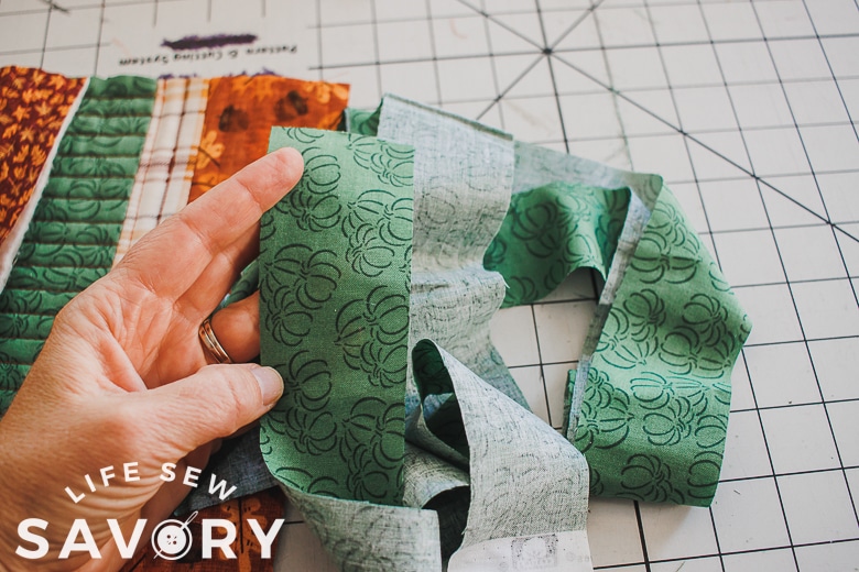 cut 2" strips for binding