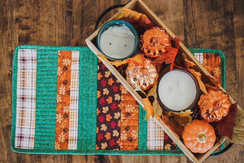 fall table runner quilt