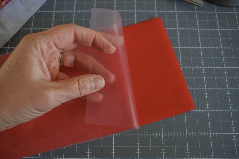 peel backing off vinyl