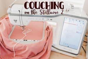 How to use couching attachment on the Stellaire 2 couching on the Stellaire 2 photo and video tutorial