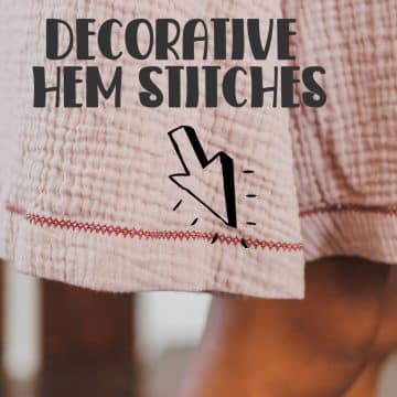 Learn how to add an easy decorative hem to your clothing with this simple sewing technique. Decorative hems can give any garment a beautiful finish with a few easy steps.