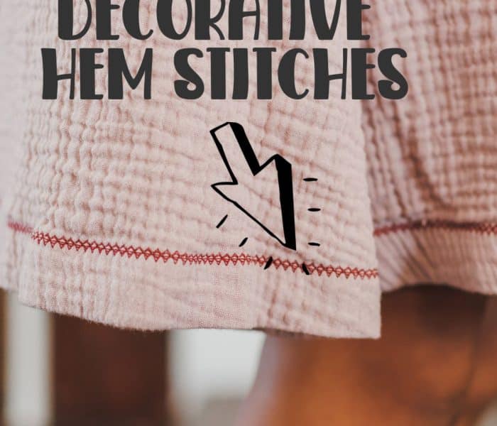 Learn how to add an easy decorative hem to your clothing with this simple sewing technique. Decorative hems can give any garment a beautiful finish with a few easy steps.