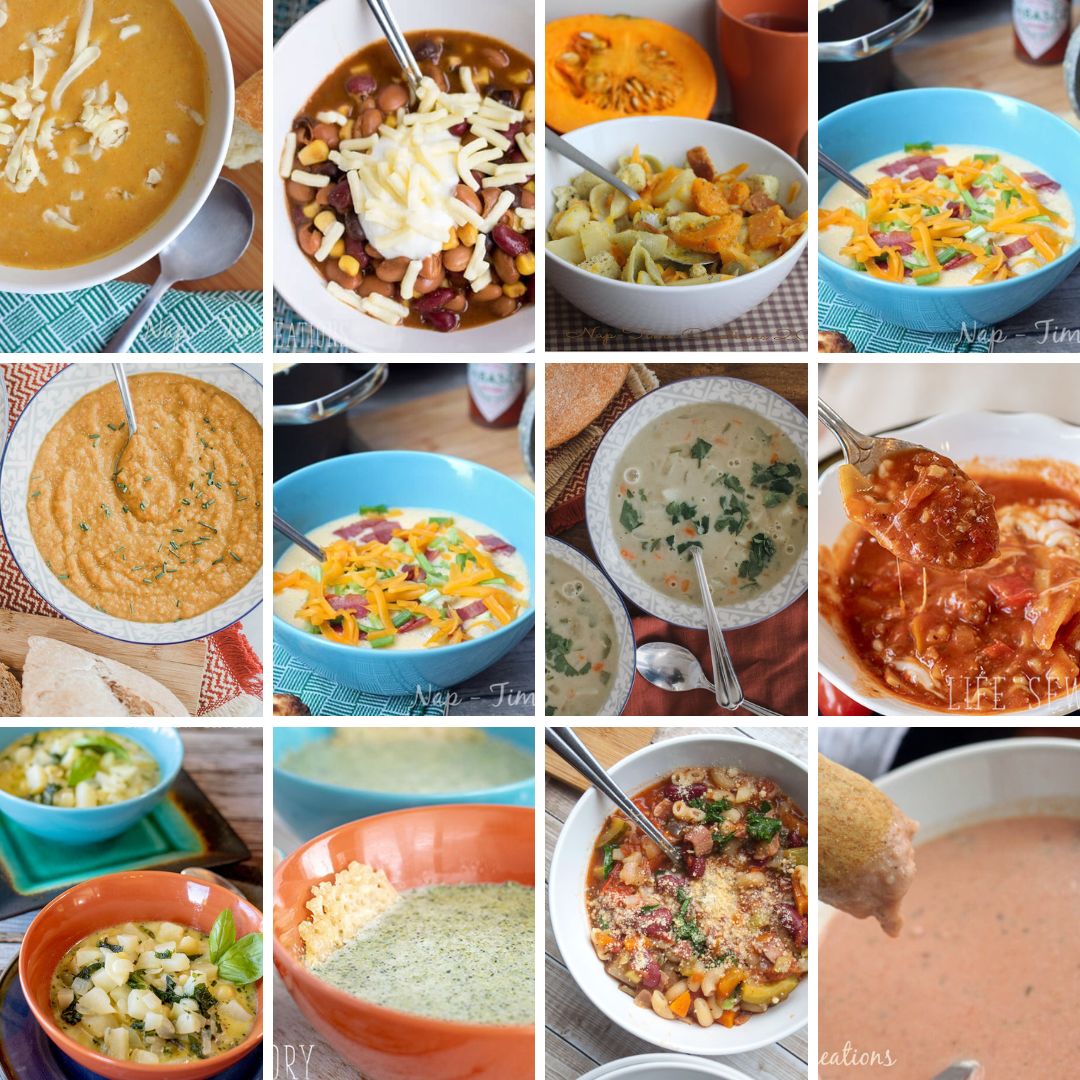 the best soup recipes for fall or winter. List of soups from Life Sew Savory
