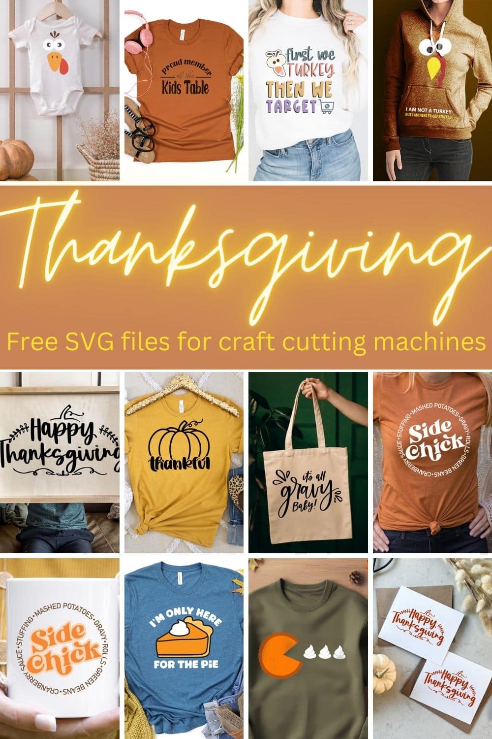 A fun list of free cut files for Thanksgiving. Your Thanksgiving crafting is easy with this list of amazing svg files to use with your cutting machine. Get crafty this Thanksgiving season.