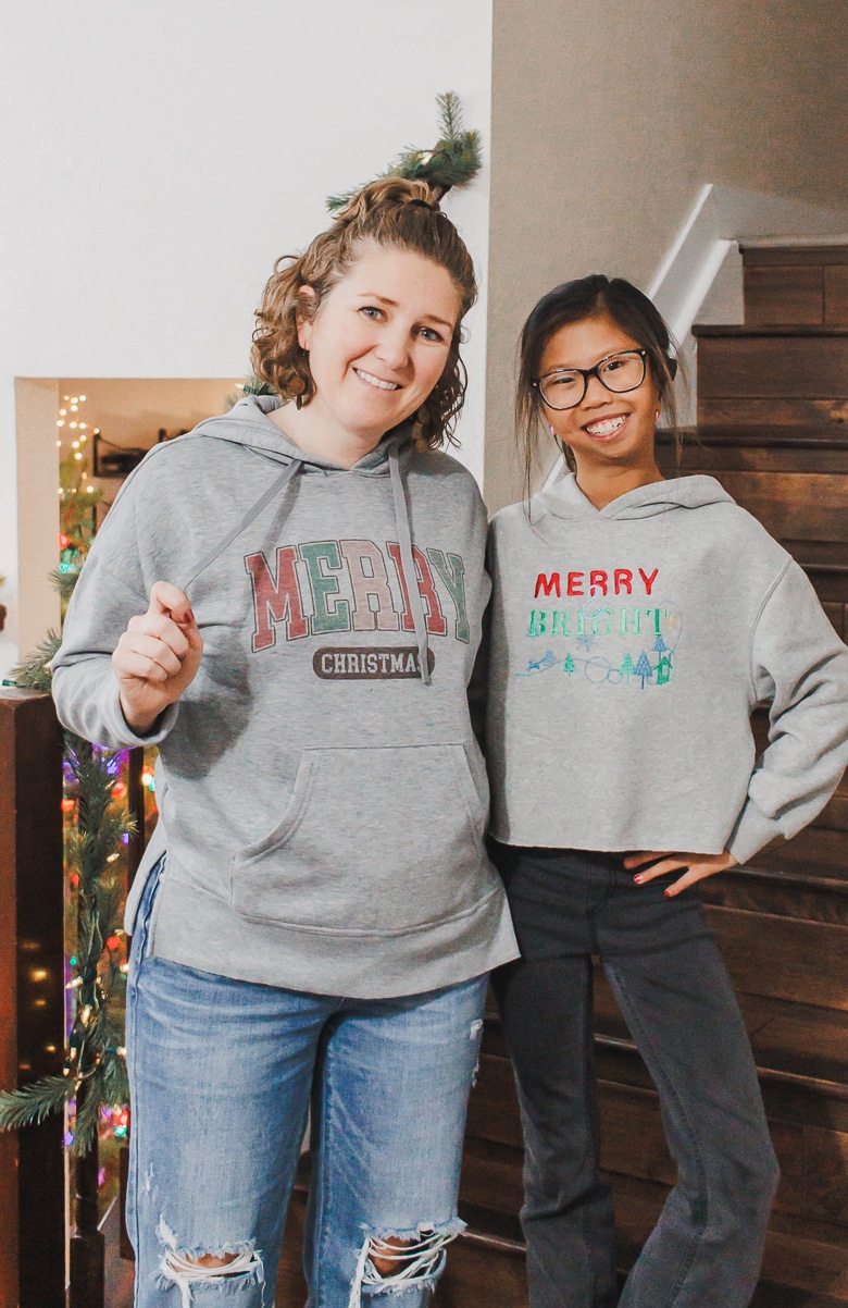 sweatshirts for christmas. DIY shirts to make