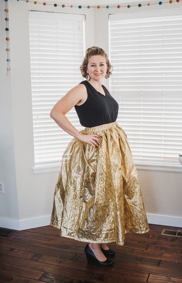 fancy skirt with pockets sewing tutorial