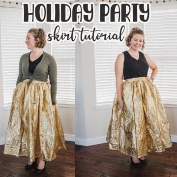 fancy party skirt with pockets sewing tutorial