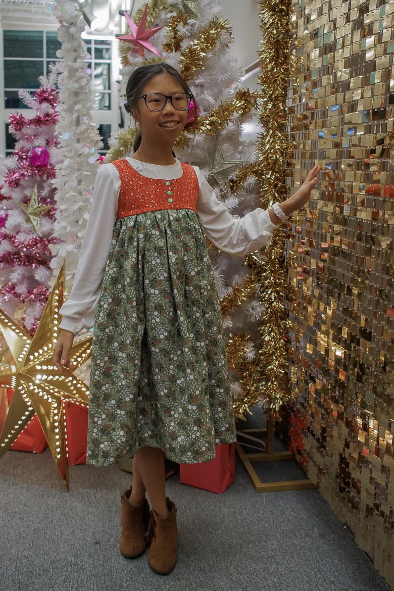 free pdf pattern to use for Christmas dress sewing