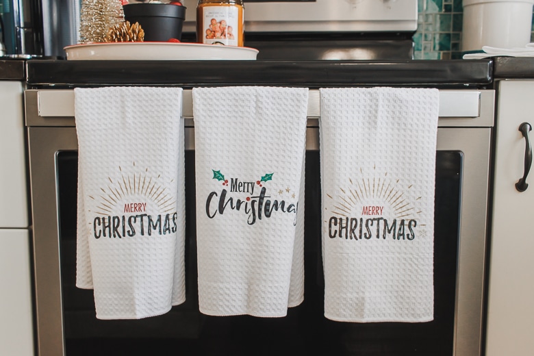 towels with sublimation for christmas