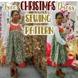 Free Christmas dress sewing pattern