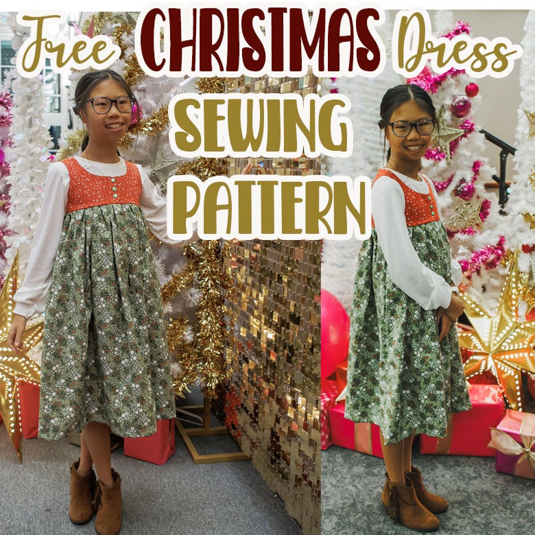 Free Christmas dress sewing pattern