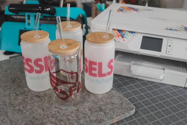 how to do sublimation on glass cups