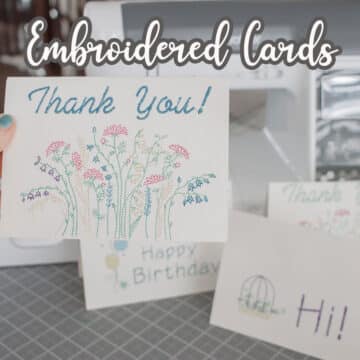 learn how to embroider on paper with your embroidery machine. Create beautiful designs on paper and cardboard with your embroidery machine. Custom cards, notebooks and others are easy to make on your machine.