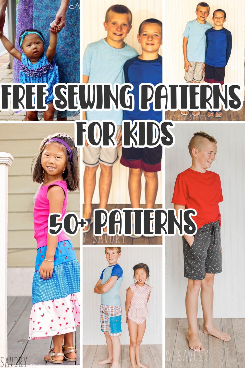 My complete list of the best free sewing patterns for kids. This list is dedicated to free sewing patterns that work for summer weather. free pdf patterns all printable to create clothes for kids.