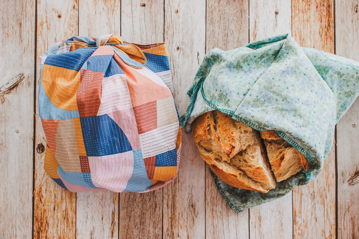 how to sew fabric bread bags for sourdough storage