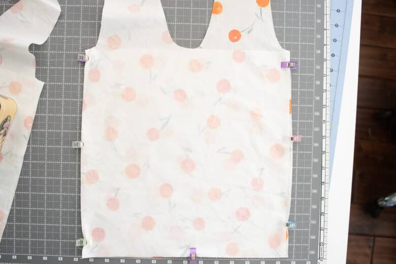 sew sides and bottom of bag