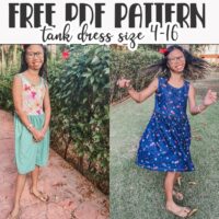 Sew up this free tank dress sewing pattern for your girls this summer. This cute and easy free sewing pattern is a perfect summer staple and comes in a large range of sizes. 