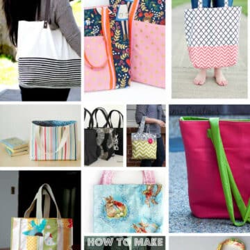 The Best Tote Bag Tutorials a collection of sewing tutorials from Life Sew Savory