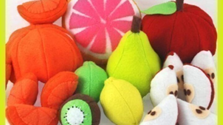 Image for FUN FRUIT PDF Felt Food Pattern apple and Orange Slices and Peels, Lemon, Lime, Kiwi, Grapefruit, Pear - Etsy