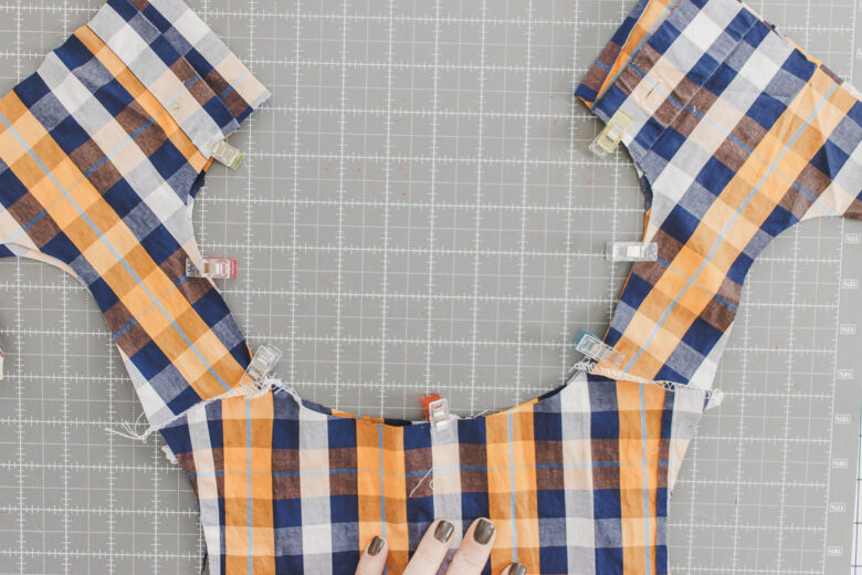 pin clip neckline together