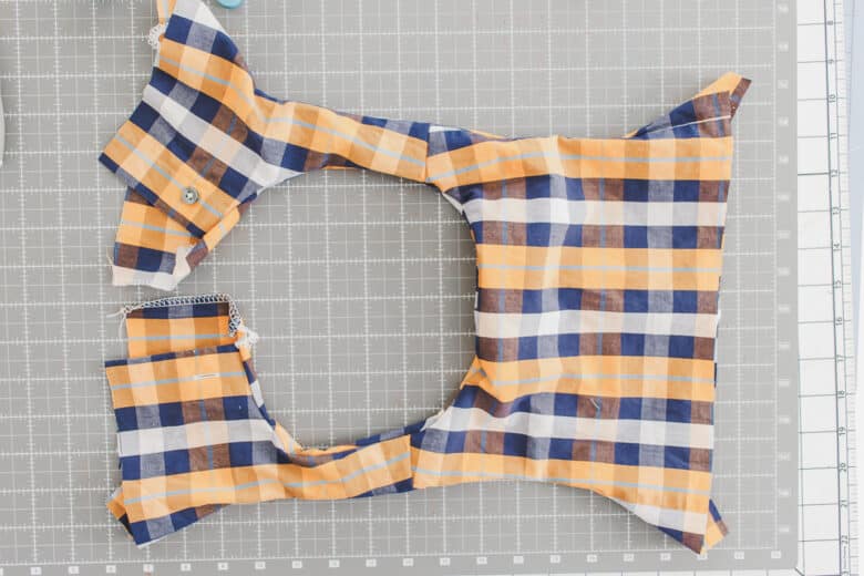 turn bodice right side out