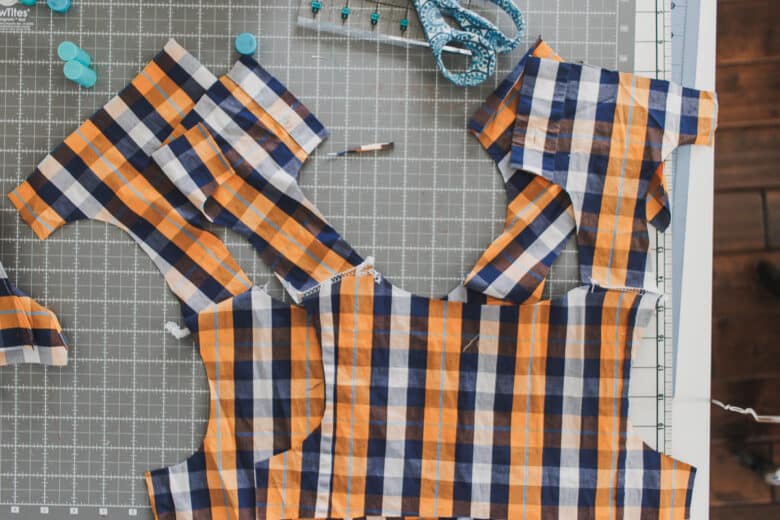 sew shoulder seams