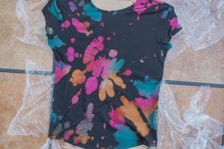 unwrap shirt and wash and dry