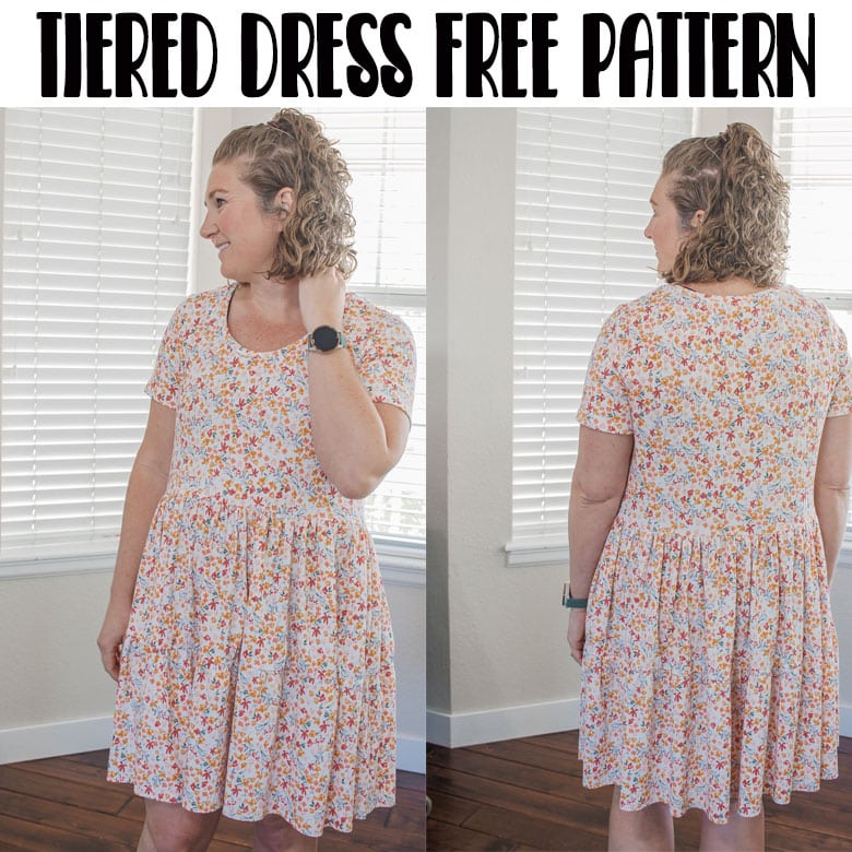 how to sew a tiered skirt tshirt dress