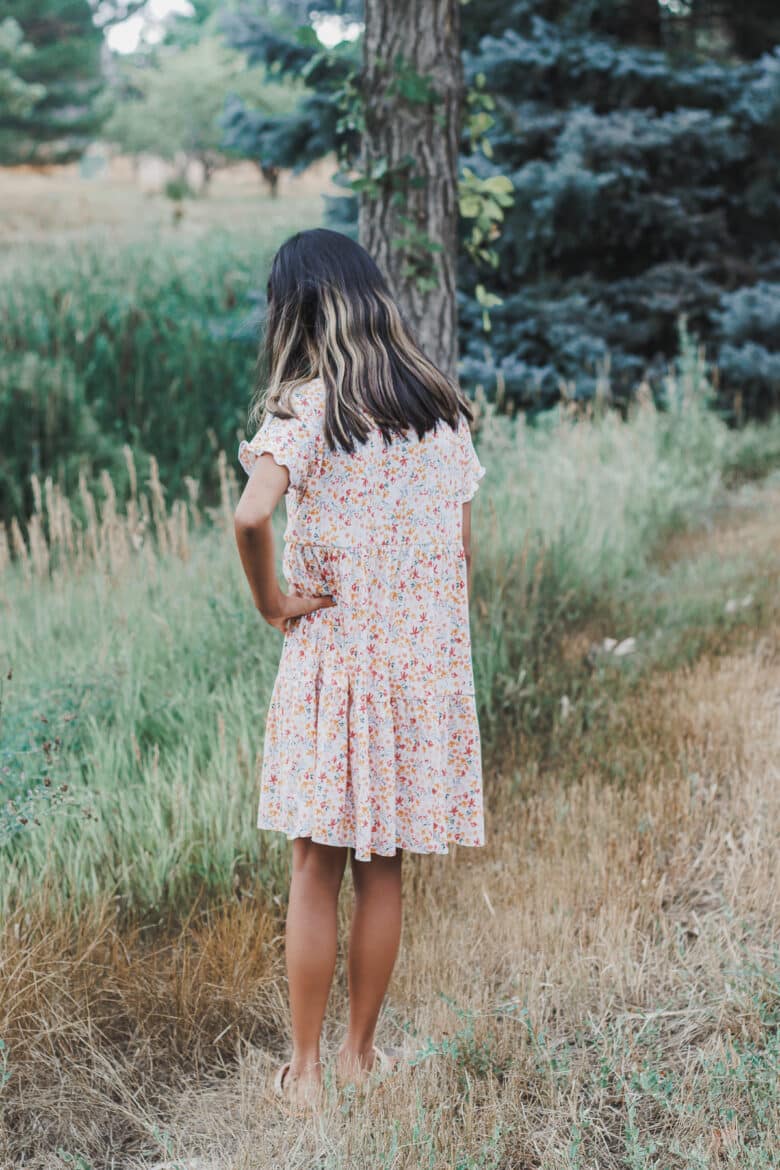dress with two tier skirt tutorial