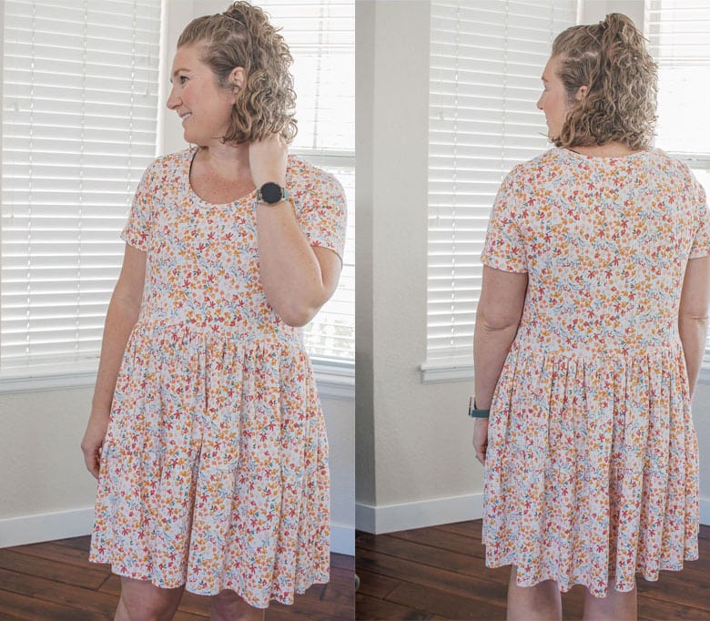 how to sew a tiered skirt tshirt dress