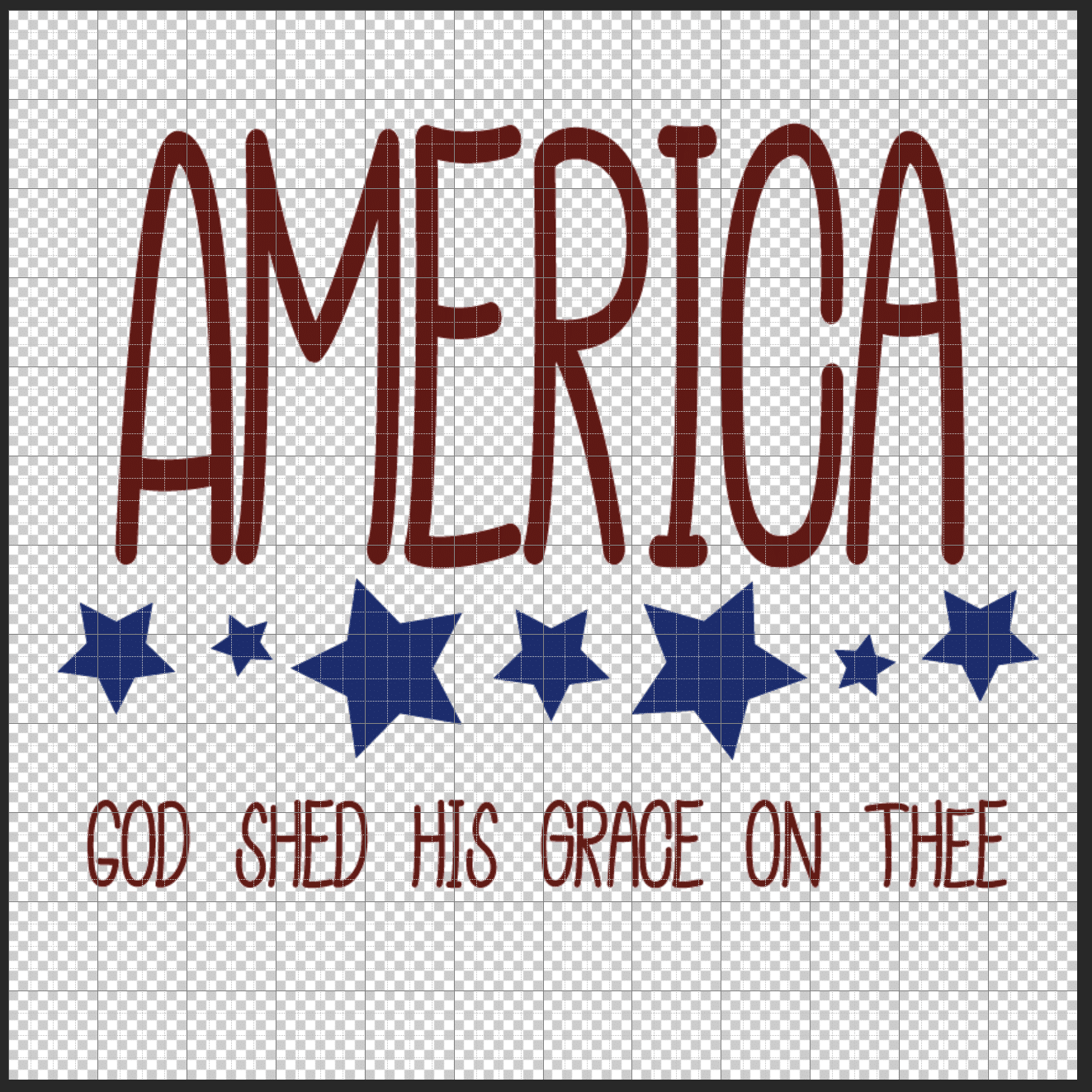 America God Shed His Grace on Thee