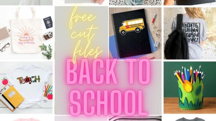 Image for Free cut files for back to school