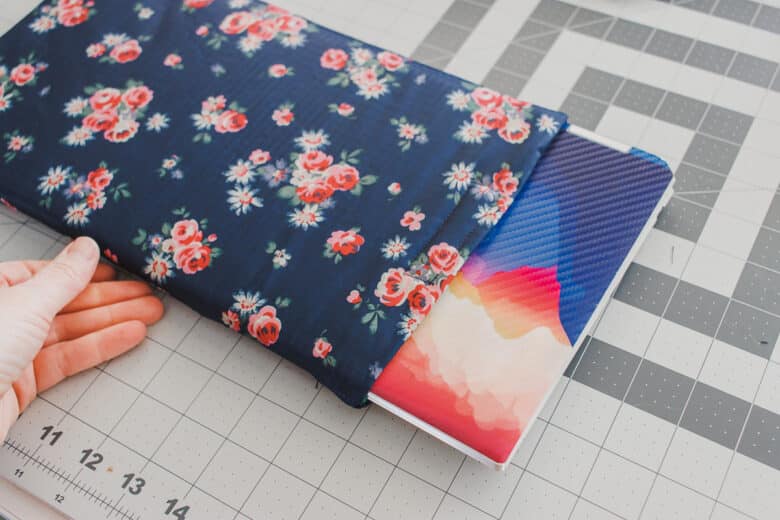 slide device into sleeve
