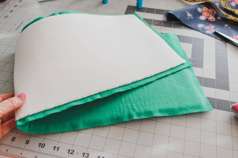 prep lining with padding