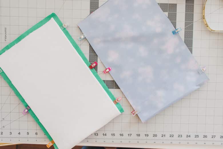 sew lining and main fabric