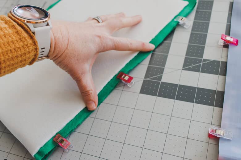 keep seam away from foam