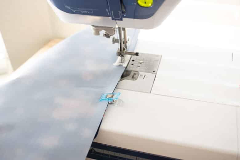 sew sides of main