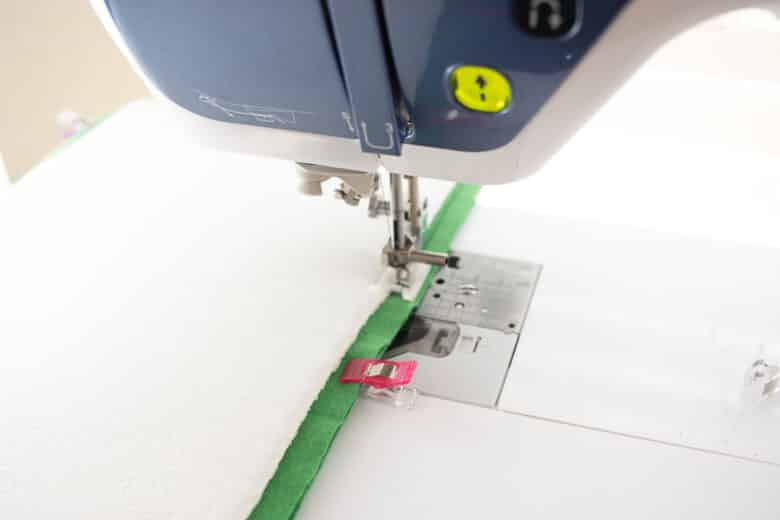 sew sides of lining