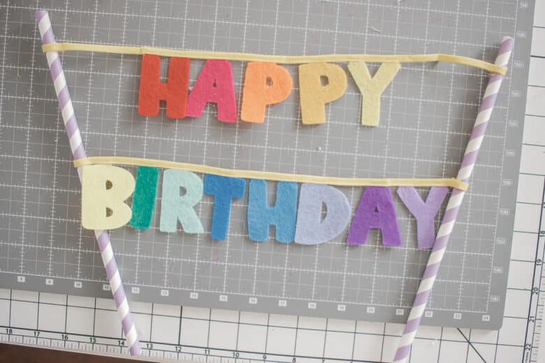 finished cake topper - stick in cake or cupcakes