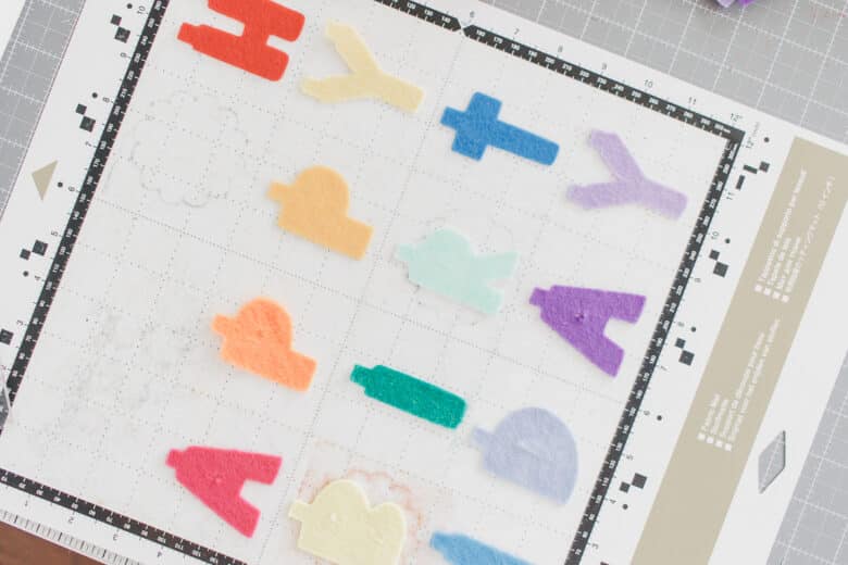 felt letters cut out