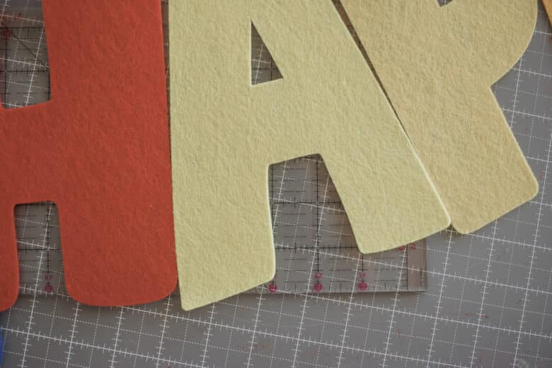 if letters are too close together you can cut and resew