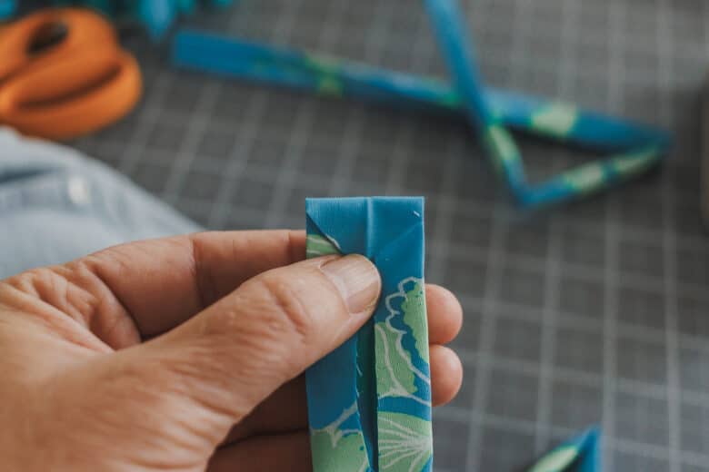 trim sides of bias tape