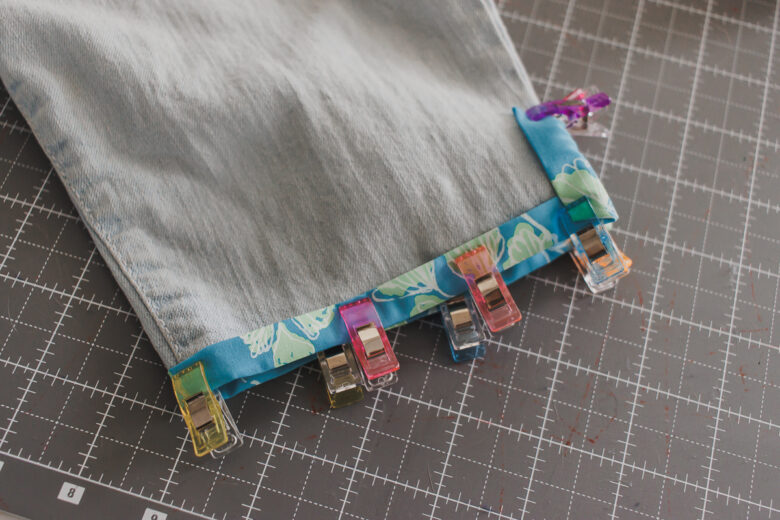 clip bias tape all around