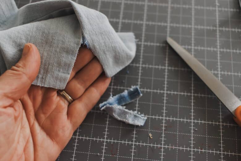 cut off seam allowance