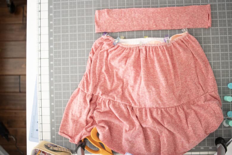 sew wasitband short edge