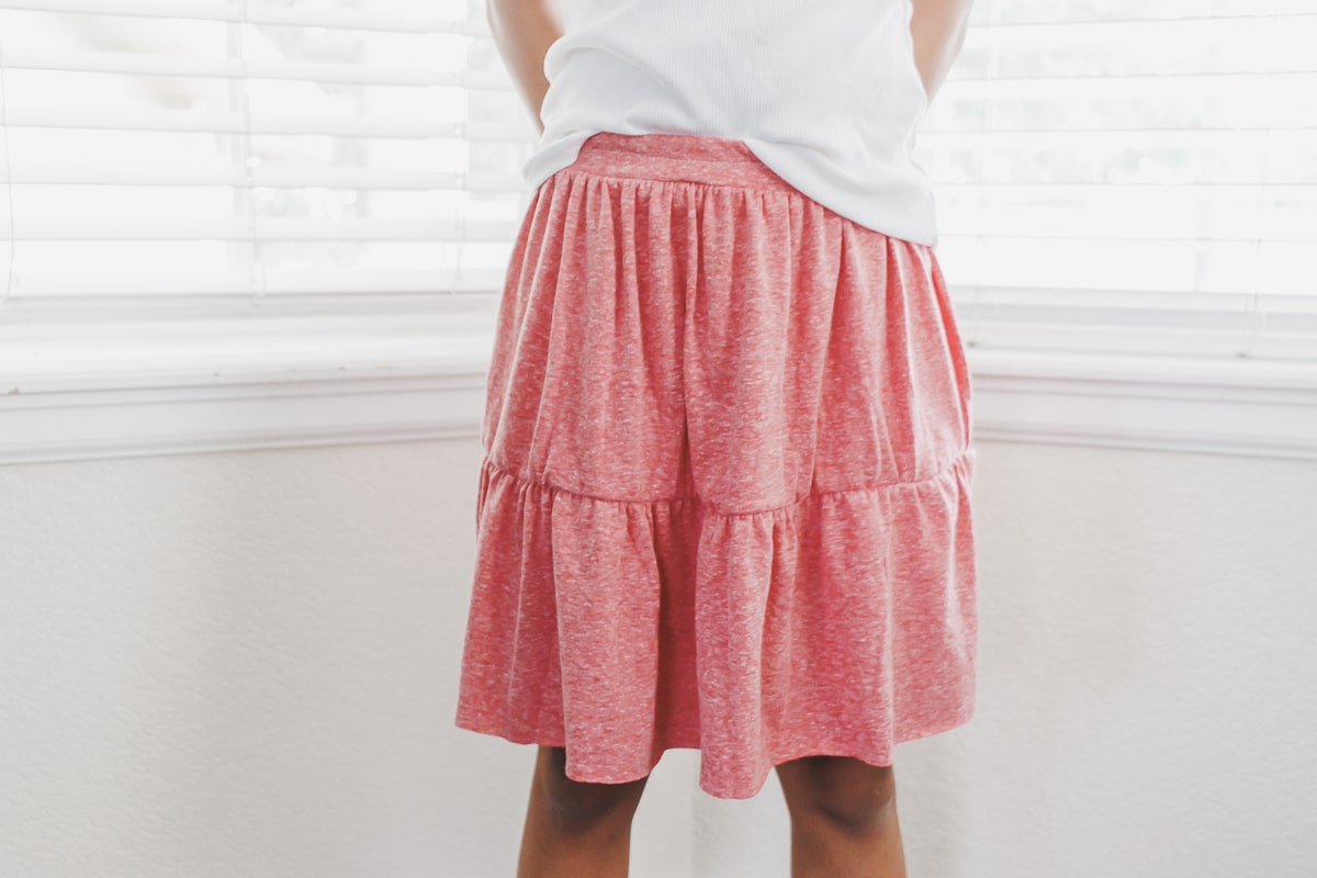 finished knit skirt