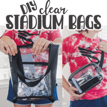 Learn how to sew a clear stadium bag with this free tutorial. Also learn how to turn any bag pattern into a stadium bag with clear vinyl and bias tape. Sew a clear bag in any shape or size.