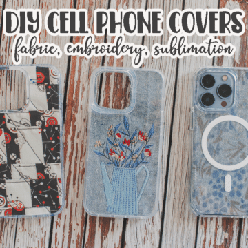 Learn how to make a DIY fabric phone case with this tutorial. Create a custom phone case with a clear phone case and some fabric. Fun and easy DIY.